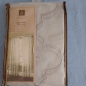 Elegant White Sheer Curtain Panel